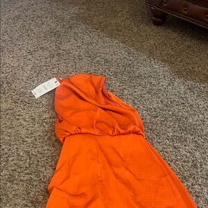 Zara Orange Maxi Dress